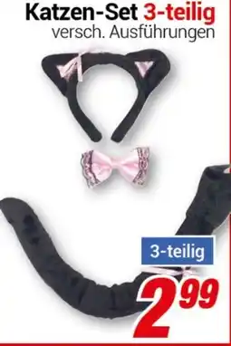 CENTERSHOP Katzen-Set 3-teilig Angebot