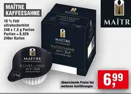 Handelshof Maître kaffeesahne Angebot