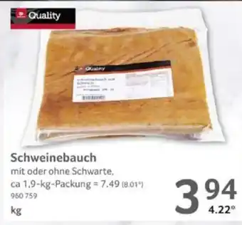 Selgros Quality Schweinebauch Angebot