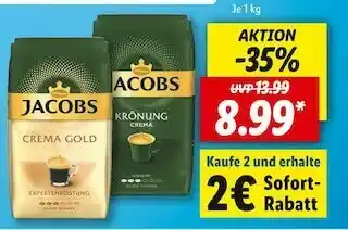 Lidl Kaffee crema oder krönungjacobs Angebot