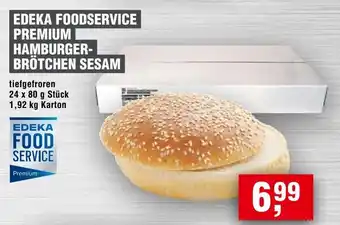 Handelshof Edeka foodservice premium hamburger- brötchen sesam Angebot