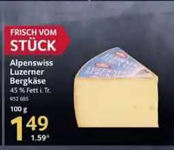 Selgros Alpenswiss Luzerner Bergkäse Angebot