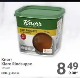 Selgros Knorr Klare Rindsuppe Angebot