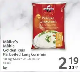 Selgros Müller's Mühle Golden Reis Parboiled Langkornreis Angebot