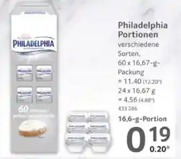 Selgros Philadelphia Portionen Angebot