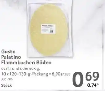 Selgros Gusto Palatino Flammkuchen Böden Angebot