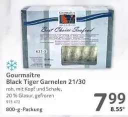 Selgros Gourmaître Black Tiger Garnelen 21/30 Angebot