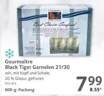 Selgros Gourmaître Black Tiger Garnelen 21/30 Angebot