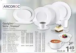 Selgros ARCOROC Opalglas- Serie,,Trianon" Angebot