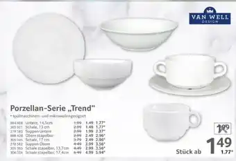 Selgros VAN WELL Porzellan-Serie,,Trend" Angebot