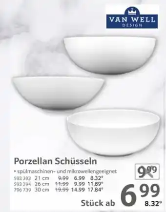 Selgros VAN WELL Porzellan Schüsseln Angebot