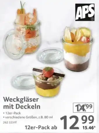 Selgros APS Weckgläser mit Deckeln Angebot