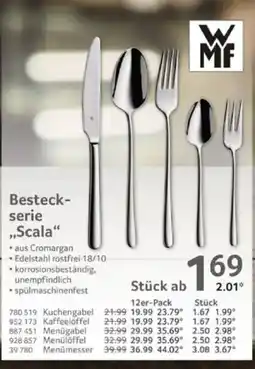 Selgros WMF Besteck- serie ,,Scala" Angebot