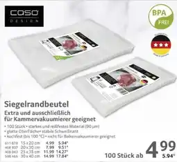 Selgros CASO DESIGN Siegelrandbeutel Angebot