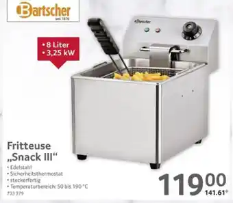 Selgros Bartscher Fritteuse ,,Snack III" Angebot