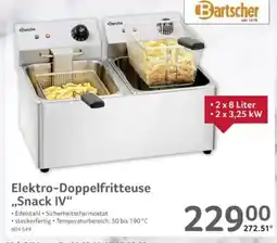 Selgros Bartscher Elektro-Doppelfritteuse ,,Snack IV" Angebot