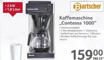 Selgros Bartscher Kaffemaschine ,,Contessa 1000" Angebot