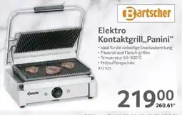 Selgros Bartscher Elektro Kontaktgrill,,Panini" Angebot