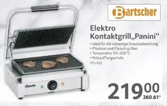 Selgros Bartscher Elektro Kontaktgrill,,Panini" Angebot