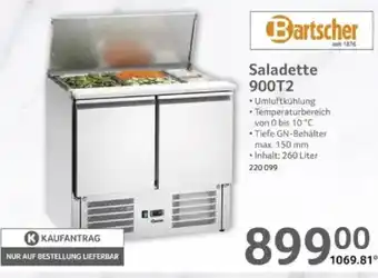 Selgros Bartscher Saladette 900T2 Angebot