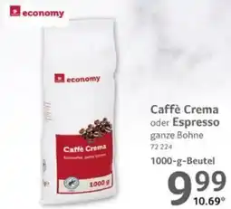 Selgros economy Caffè Crema oder Espresso Angebot