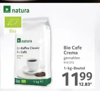 Selgros natura Bio Cafe Crema Angebot