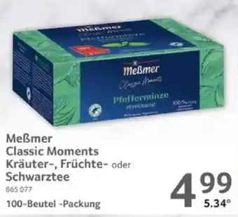 Selgros Meẞmer Classic Moments Kräuter-, Früchte- oder Schwarztee Angebot