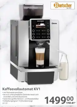 Selgros Bartscher Kaffeevollautomat KV1 Angebot