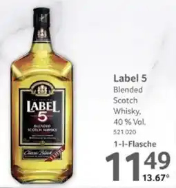 Selgros Label 5 Blended Scotch Whisky Angebot