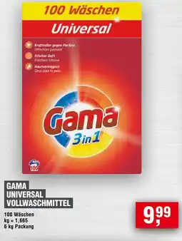 Handelshof Gama universal vollwaschmittel Angebot