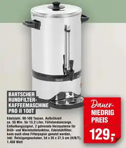 Handelshof Bartscher rundfilter- kaffeemaschine pro ii 100t Angebot