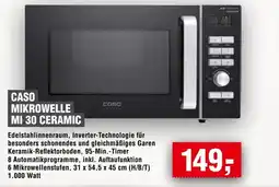 Handelshof Caso mikrowelle mi 30 ceramic Angebot