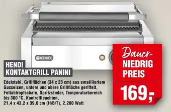 Handelshof Hendi kontaktgrill panini Angebot