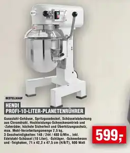 Handelshof HENDI Profi-10-liter-planetenrührer Angebot