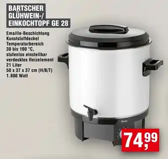 Handelshof Bartscher glühwein-/ einkochtopf ge 28 Angebot