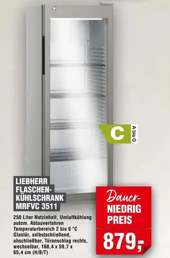 Handelshof Liebherr flaschen- kühlschrank MRFVC 3511 Angebot