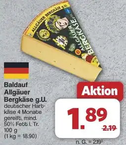 Famila Nord West Baldauf Allgäuer Bergkäse g.U. Angebot