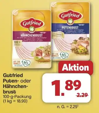 Famila Nord West Gutfried Puten- oder Hähnchen- brust Angebot