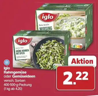 Famila Nord West iglo Rahmgemüse oder Gemüseideen Angebot