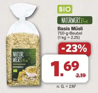 Famila Nord West BIO NATURWERTB Basis Müsli Angebot