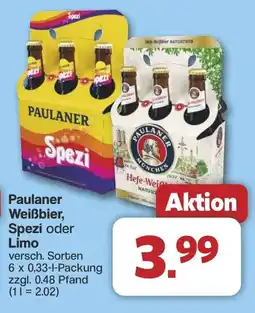 Famila Nord West PAULANER Weißbier, Spezi oder Limo Angebot