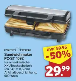 Famila Nord West PROFI COOK Sandwichmaker PC-ST 1092 Angebot