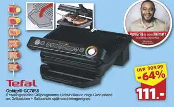 Famila Nord West Tefal Optigrill GC7058 Angebot