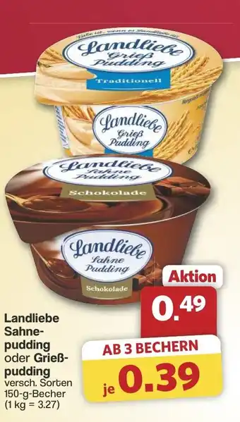 Famila Nord West Landliebe Sahne- pudding oder Grieß- pudding Angebot