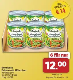 Famila Nord West Bonduelle Erbsen & Möhrchen Angebot