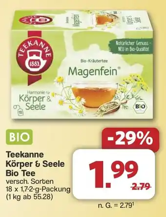 Famila Nord West Teekanne Körper & Seele Bio Tee Angebot