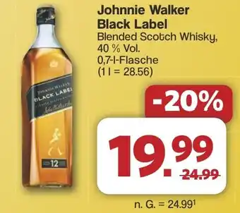 Famila Nord West Johnnie Walker Black Label Blended Scotch Whisky Angebot