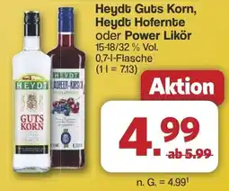 Famila Nord West Heydt Guts Korn, Heydt Hofernte oder Power Likör Angebot