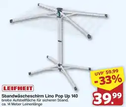 Famila Nord West LEIFHEIT Standwäscheschirm Lino Pop Up 140 Angebot