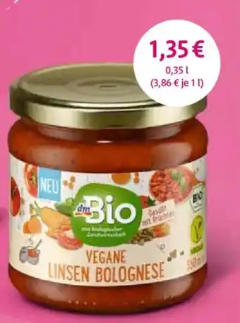 dm drogerie Bio vegane linsen bolognese Angebot